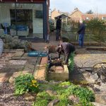 Garden renovation Some of the guys starting on a garden renovation project